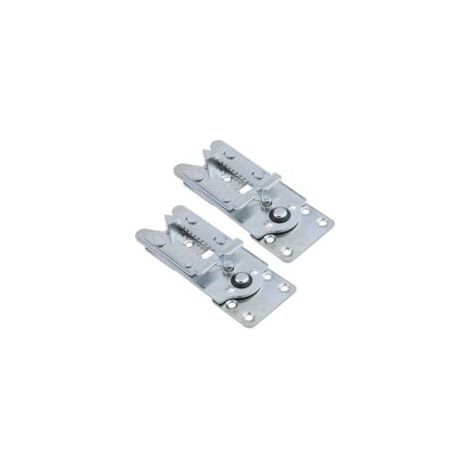 Connettore per divano componibile in metallo stile coccodrillo, connettore per mobili a incastro con viti, set da 2 - Crezuo
