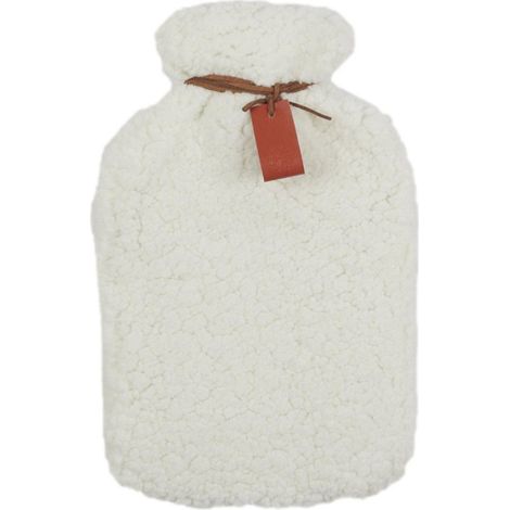 Bouillotte Cocooning "Sherpa" 1L Blanc (1/3)