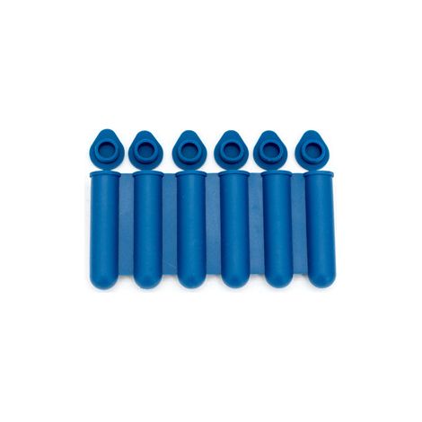 Mini moule à glaçons en silicone, couvercle inclus , peut faire 6 bouteilles d'eau glacée (2 pièces,bleu) (1/5)