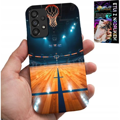 Hülle für Samsung Galaxy A53 5G – NBA-Basketballfeld, Korb-Lüftermuster (1/5)