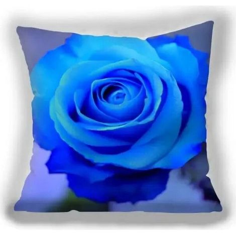 Funda de almohada de algodón y lino con forma de corazón, funda de almohada cuadrada para parejas, funda de almohada de bruja azul rosa, funda de almohada para decoración del hogar
