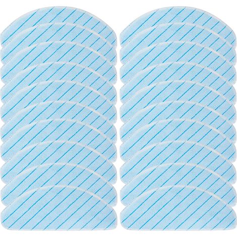 Lot de 20 chiffons de nettoyage lavables pour aspirateurs Ecovacs Deebot T9 série AIVI (1/4)