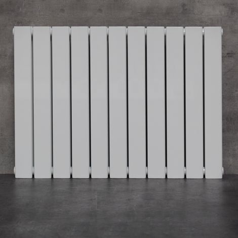 WITEN&NOCK Design Heizkörper Flachheizkörper mit Seitenanschluss Paneelheizkörper, Nabenabstand 550 mm, weiß, 60x83 cm, einlagig (1/5)