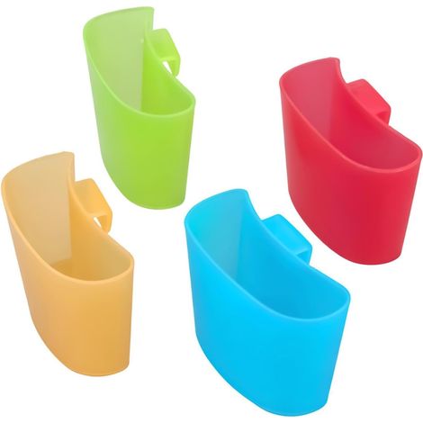 Porte-Sachet De Thé 4 Petits Organiseurs À Pince À Infusettes Support De Bord De Tasse Accessoires Pour Thé Pour Maison Cuisine Salon Bureau Appartement Restaurant Café Camping (1/5)
