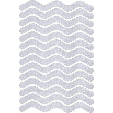 Autocollants de douche antidérapants 24 PCS Bandes de baignoire de sécurité Autocollants adhésifs avec grattoir de qualité supérieure pour escaliers de douche de baignoire (1/5)