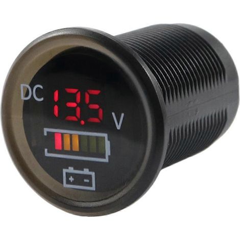 Voltmètre de voiture avec affichage numérique LED, étanche, pour 12 V CC (1/5)