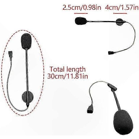 Intercom Bluetooth pour casque moto Cardo Freecom/Spirit avec microphone filaire souple/rigide et haut-parleur 3,5 mm A2A2 (1/5)