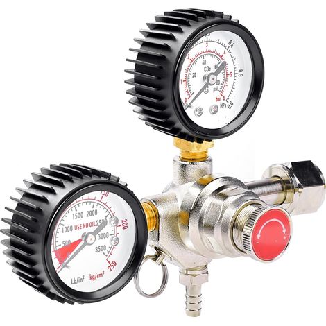 Détendeur CO2 Bière Régulateur de Pression W21,8 x 1/14" (1/5)
