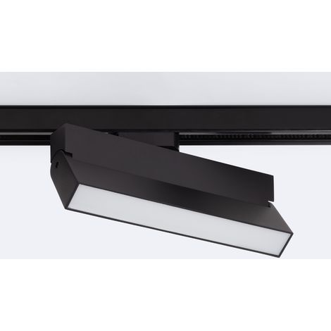 Faretto Lineare LED Binario Monofase 24W Regolabile CCT Selezionabile Elegant Nero (3000K - 4000K - 5000K) Selezionabile