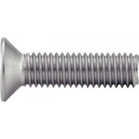200 Vis à Métaux Tête Fraisée Six Lobes 6 x 40 mm - ISO 14581 - DIN 965 - Inox A2 - D-Work