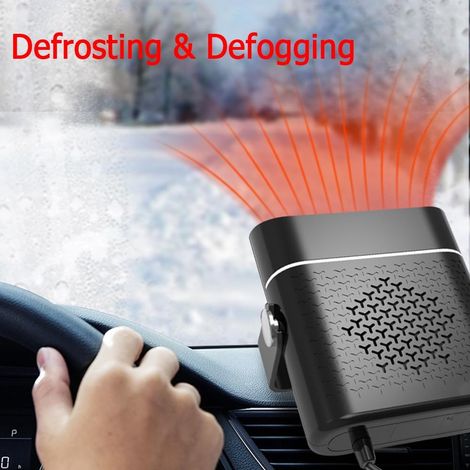 Chauffage Voiture 12V 150W Anti-Buée et Dégivreur Prize Allume-Cigare Rotative 360° pour Camping Car Van Truck - AUTRES (1/3)