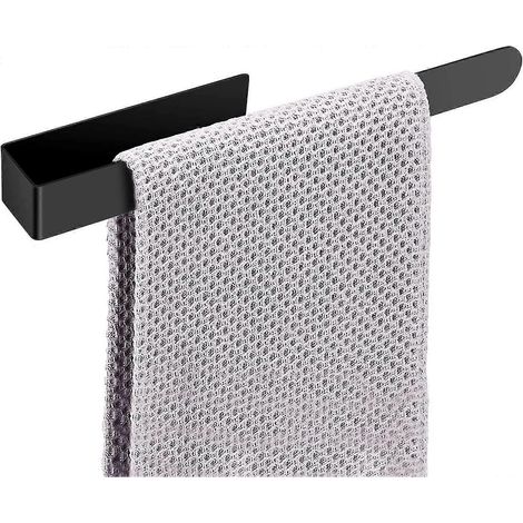 Porte-serviettes adhésif en acier inoxydable, fixation murale sans perçage pour salle de bain. (1/5)