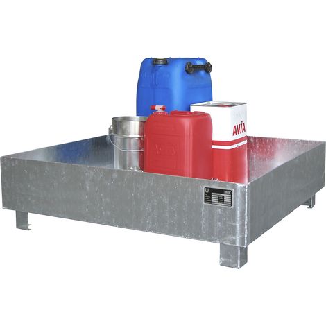 eurokraft pro, Cuve de rétention en acier, L x l x h 1200 x