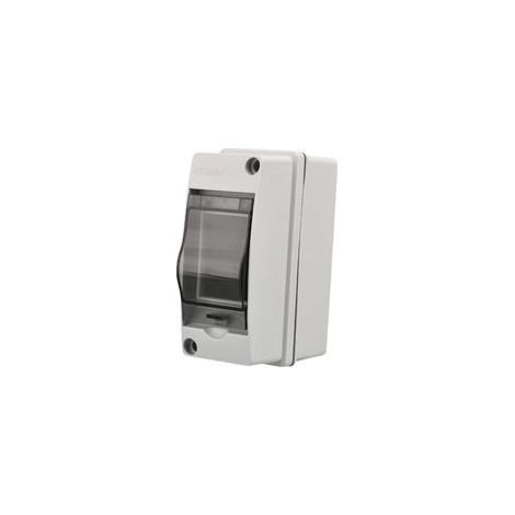 Coffret électrique étanche IP65 – 2 modules – Boîtier de protection ABS pour extérieur – Installation murale – Résistant aux chocs et à la chaleur