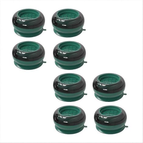 Alfombrilla de fijación de 8 piezas para electrodomésticos de lavandería, accesorio para dormitorio doméstico, color verde. (1/5)
