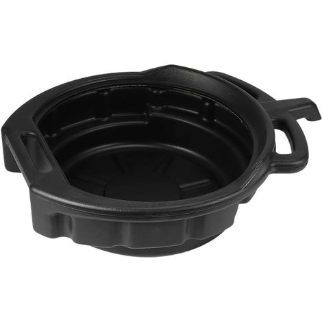Bac de récupération d'huile moteur usagée en plastique de 7,5 L pour la vidange d'huile de boîte de vitesses et de carburant. Outil de garage pour la réparation et la vidange d'huile moteur. (1/4)
