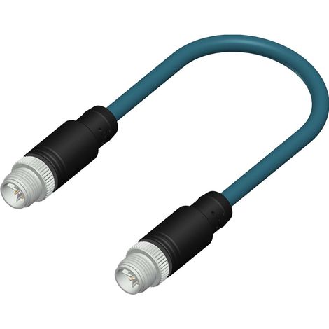 Connecteur pré-câblé RS PRO 8 conducteurs , Fiche mâle droite Mâle vers Fiche mâle droite, 10m ( Prix pour 1 )