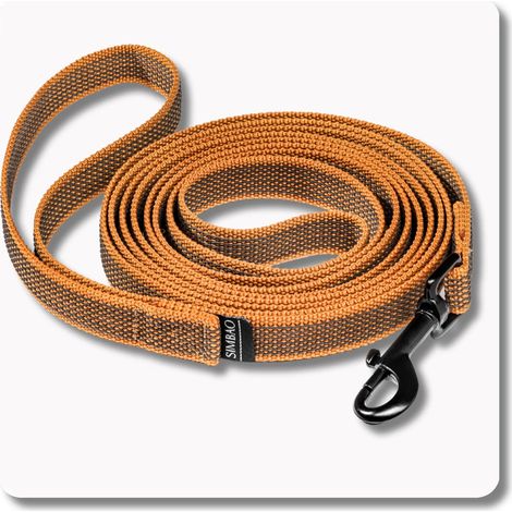 Correa antideslizante MARRÓN - 5m, 76MM - perro 10-25kg (1/5)