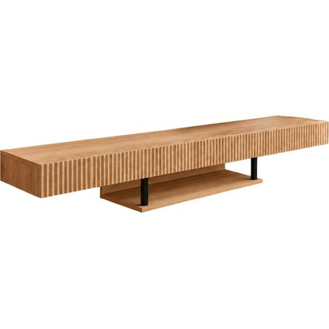 Mobile TV  Mobile da Soggiorno  Sospeso  Porta TV  Salotto  Stilo Moderno  1 Cassetto  Colore Rovere Alba  Modello Renzo  150x30x22cm (1/5)