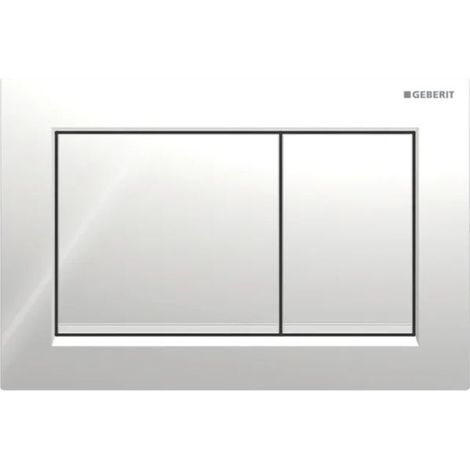 Placca Geberit Omega20 Square Cromato Lucido / Cromosatinato  115.080.KH.1 Cromo Lucido