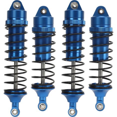 Amortisseurs avant et arrière en alliage d'aluminium haute résistance pour Traxxas Slash 4x4 1/10, bleu foncé (1/5)