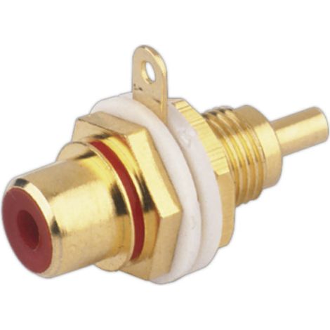 RCA base coaxiale Femme Electro DH Couleur Rouge 10.581/R 8430552094530