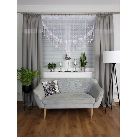 Petit rideau en dentelle guipure (1/5)
