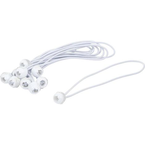 Jeu de Caoutchoucs de Serrage avec Bille 27 cm - 10 pcs - Fixation Fiable et Durable - D-Work (1/5)