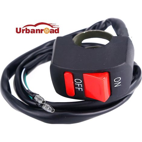 Interrupteur universel pour guidon de moto, bouton marche/arrêt pour phare LED U5 12 V et accessoires (1/5)