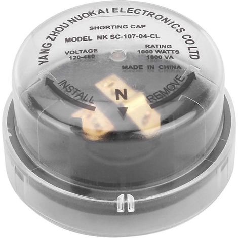 Lampe 1000W, onduleur 1800VA, prise Twistlock 120-480V avec photocellule, capuchon de protection temporaire et bouchon de court-circuit. (1/5)