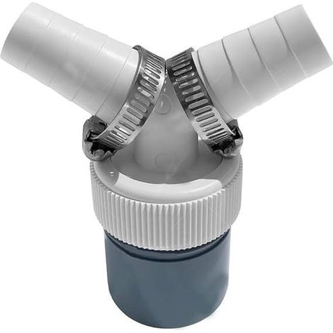 1 pièce Adaptateur Y double évacuation, raccord lave-linge et lave-vaisselle, sortie 40 mm, entrée 18–23 mm, pour installation en cuisine ou buanderie (1/5)