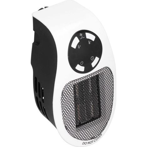 Mini chauffage noir et blanc 500 W avec protection contre la surchauffe, température constante automatique, pas de consommation d'oxygène, chauffage rapide, pour la maison, etc. (220 V)