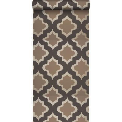 papier peint motif kasbah marron clair - Origin Wallcoverings (1/3)