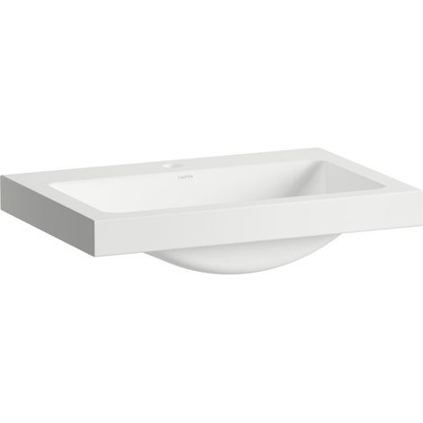 LAUFEN CLASSICS Waschtisch-Schale, rechteckig, 1 Hahnloch, ohne (1/2)