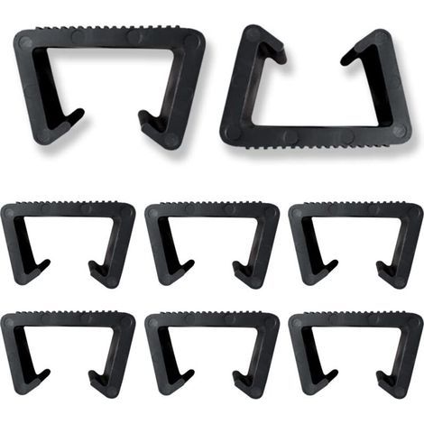 Set di 8 clip per mobili, clip per mobili in rattan, morsetti per mobili da giardino in vimini, clip per mobili in plastica, clip di collegamento, clip di fissaggio per mobili da giardino in rattan (1/5)