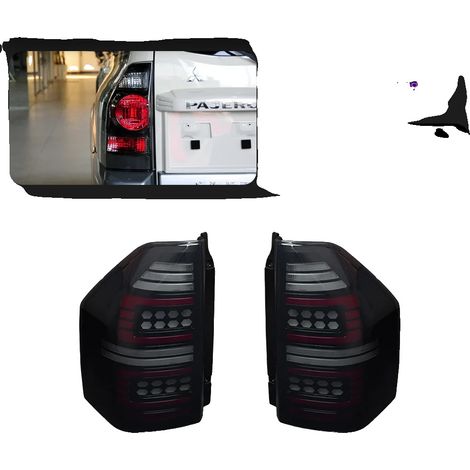 Feu arrière AKD pour Pajero V73 V75 V77 V87, éclairage LED, design fumé (1/2)