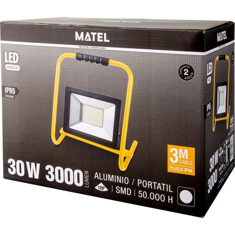 Proyector led con soporte matel ip65 30w fría (1/3)