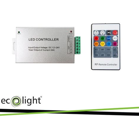 CONTROLLER RGB 12-24V 24A RF   20 PULSANTI