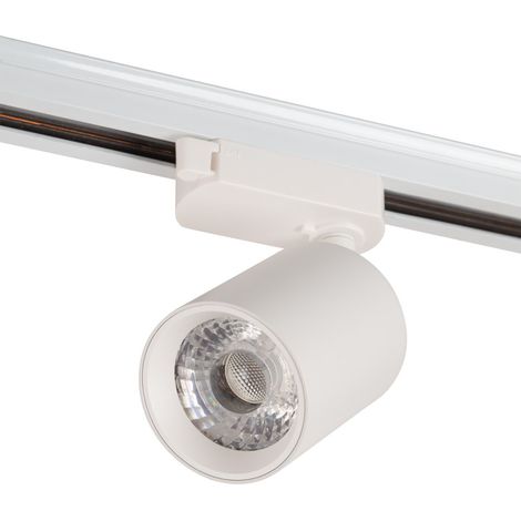 Faretto da Binario Monofase 10W COB Orientabile Flicker Free Bianco 2700ºK [1916-TL-10W-M-WW]