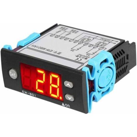 AC220V 5A Thermostat Contrôleur de Différence de Température Numérique avec Sonde Capteur pour Chauffe-Eau Solaire (1/4)