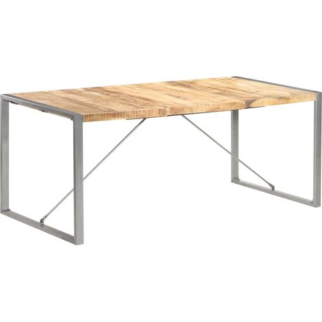 Esstisch 180x90x75 cm Raues Mango-Massivholz
