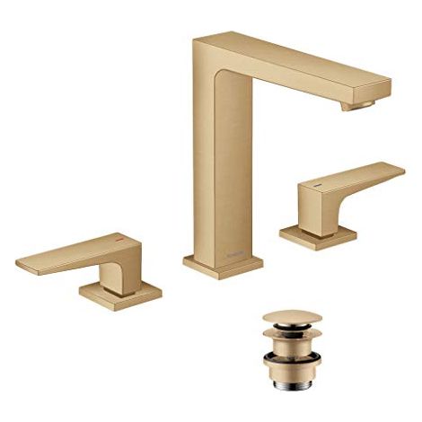 hansgrohe Metropol Mélangeur lavabo 3 trous 160, poignées à (1/4)