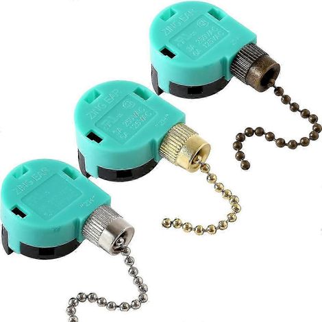 Interrupteur de ventilateur de plafond à 3 vitesses, interrupteur de ventilateur de sol à 3 vitesses, 4 fils, pour remplacement ZE-268S6 en bronze (1/5)