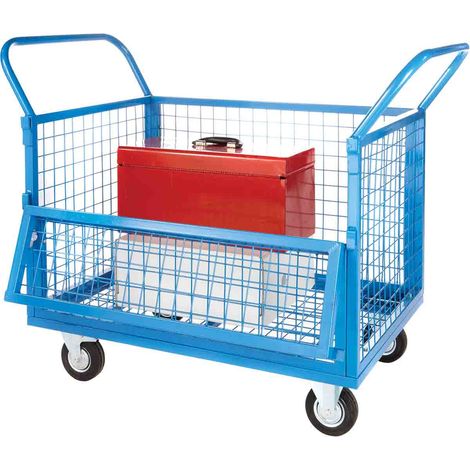 Chariot RS PRO en Acier, 900 x 600mm, Capacité de charge 250kg ( Prix pour 1 )