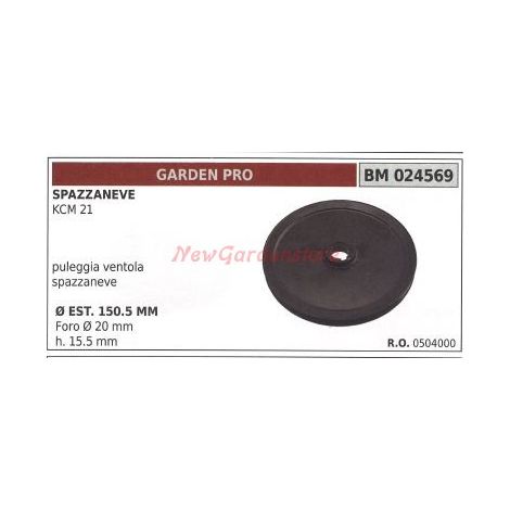 Puleggia per spazzaneve KCM 21 GARDENPRO 024569