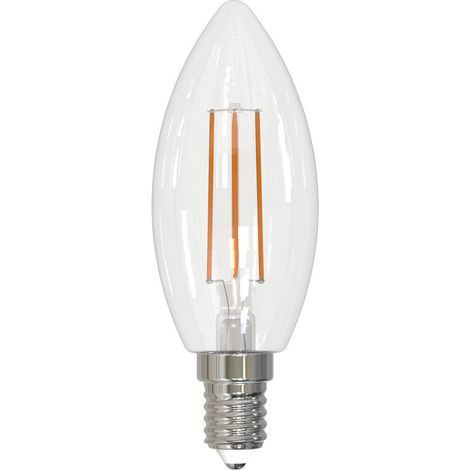 AMPOULE FILAMENT LED, E14, 806 LM REMPL. 60 W, BGIE C35, TRS., BLC CHD HAMA (1/4)