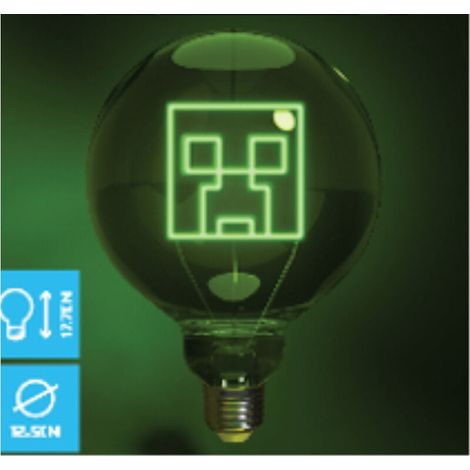 Minecraft Creeper LED Neon Light, Energy Efficient, 12-Inch