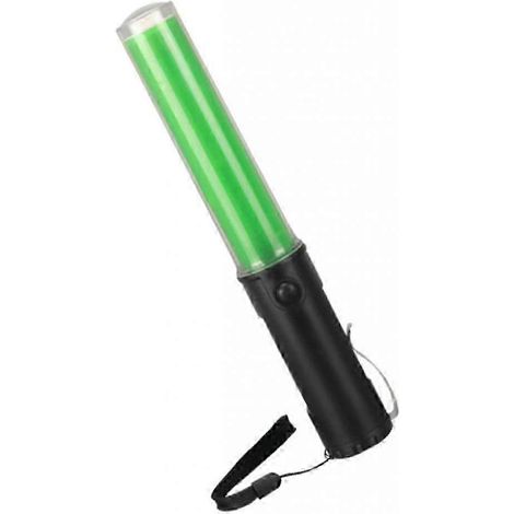 Linterna LED de advertencia tipo bastón de tráfico de 26 cm (azul/verde) (1/4)