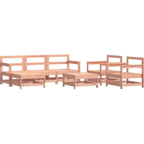 Set Salotto da Giardino 7 pz in Legno Massello di Douglas vidaXL (1/5)