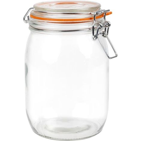 Bocal à conserves à clip en verre - Vogue 1 L